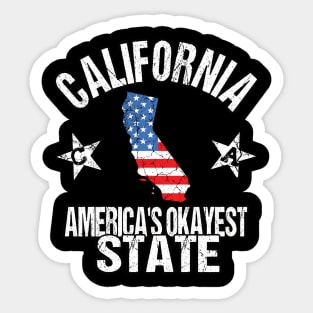 California America's Okayest State Sticker